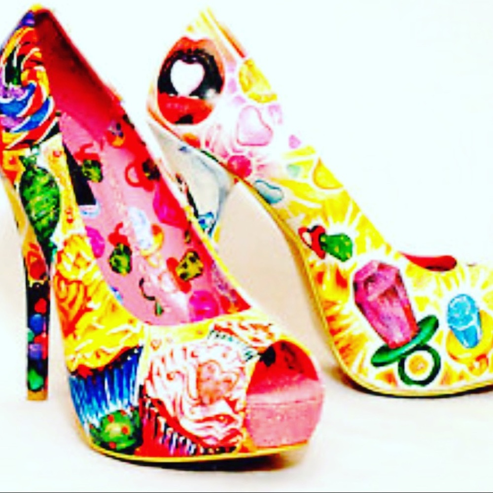 Cupcakes Candy & Skull Stilettos Size 40